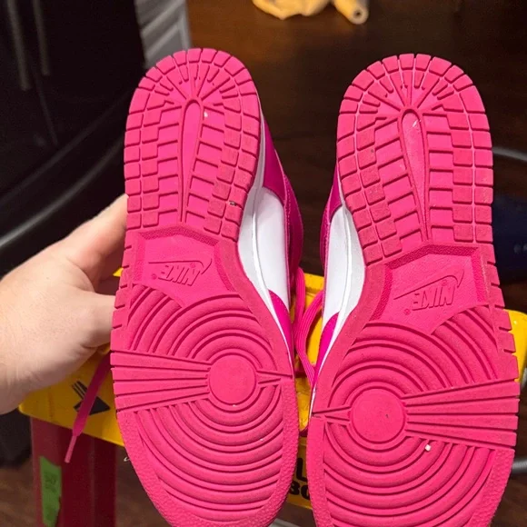 Nike Women's Hot Pink and White Sneakers